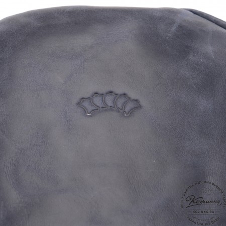 Женский кожаный рюкзак "Джессика" (синий антик)